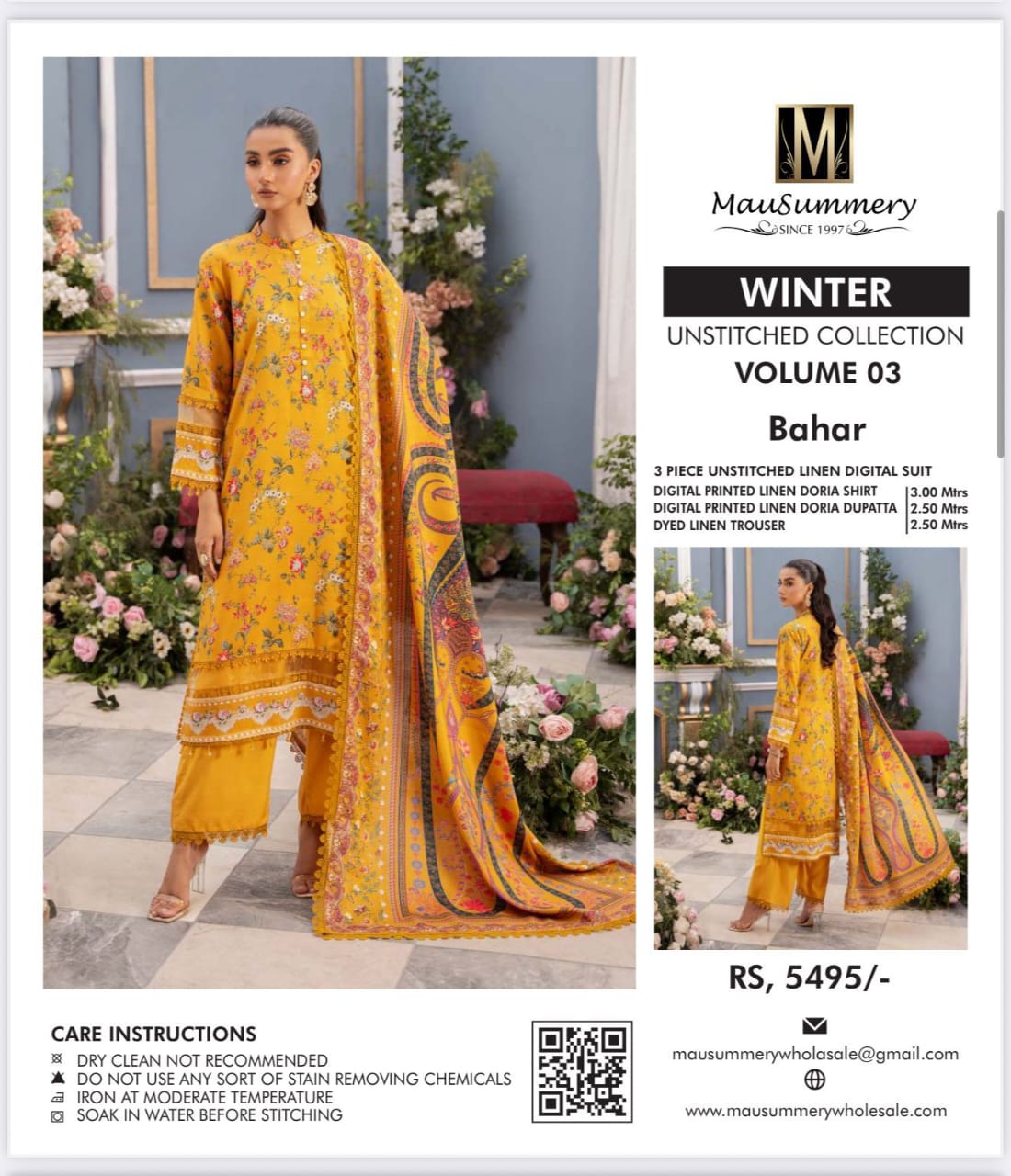MUSAMMARY 3pc Casual Winter Collection 