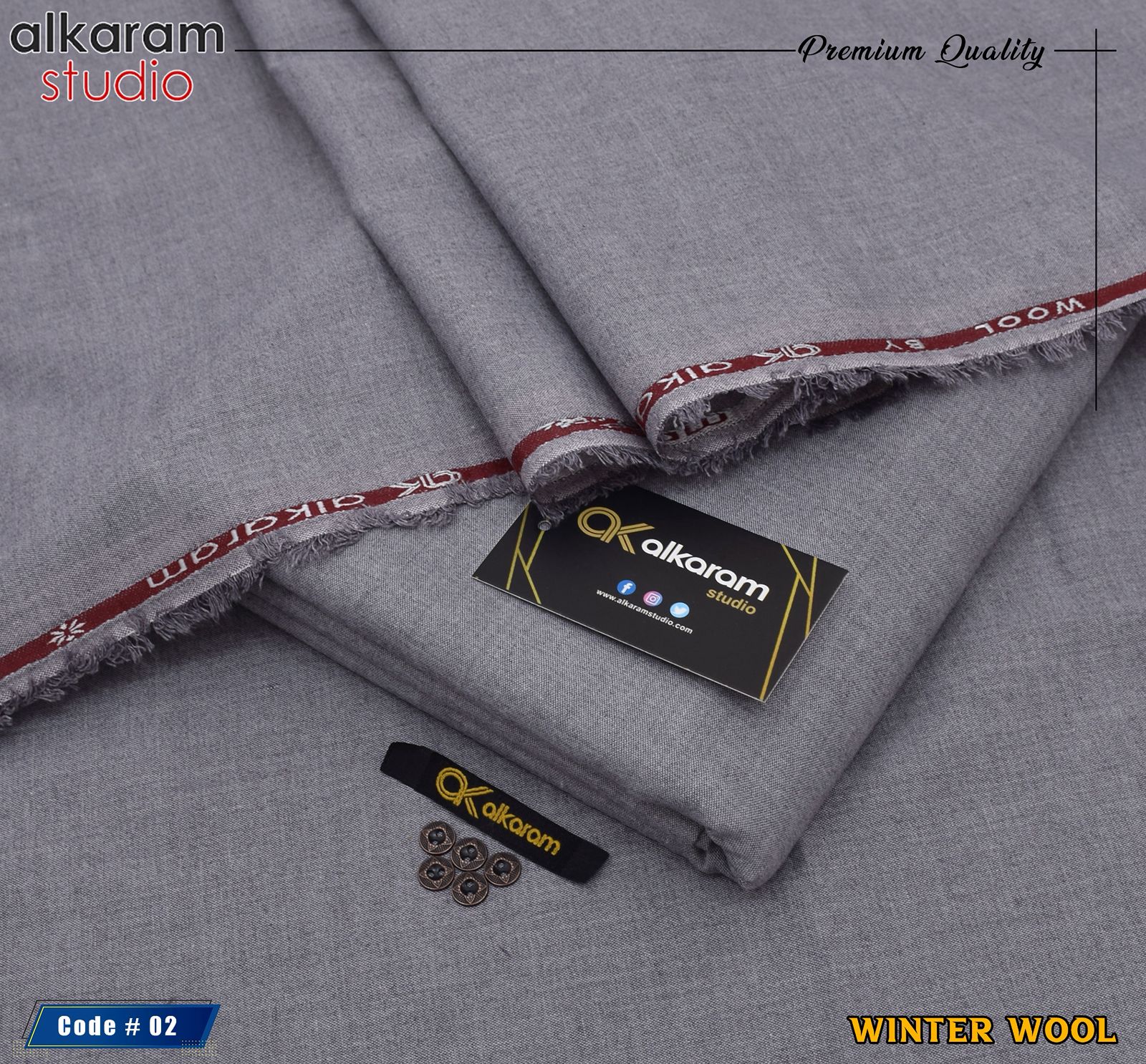 Brand ALKARAM. Winter MMS wool stuff Best quality Wool