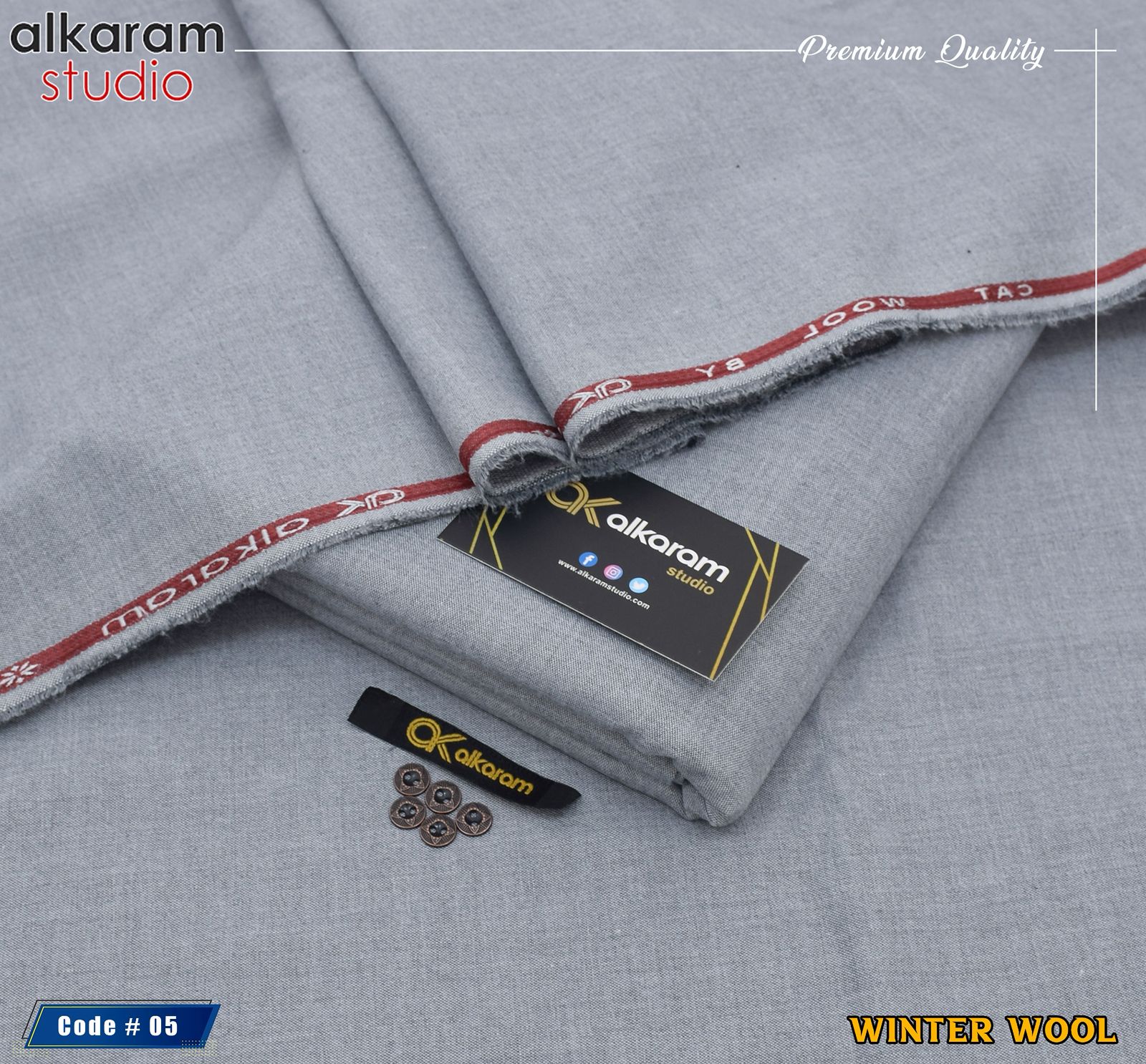 Brand ALKARAM. Winter MMS wool stuff Best quality Wool