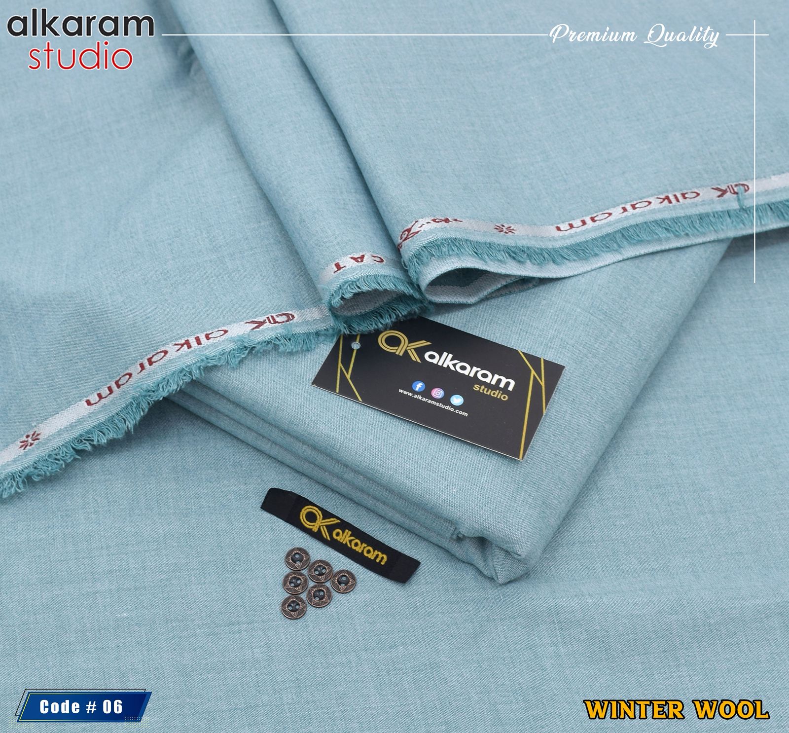 Brand ALKARAM. Winter MMS wool stuff Best quality Wool