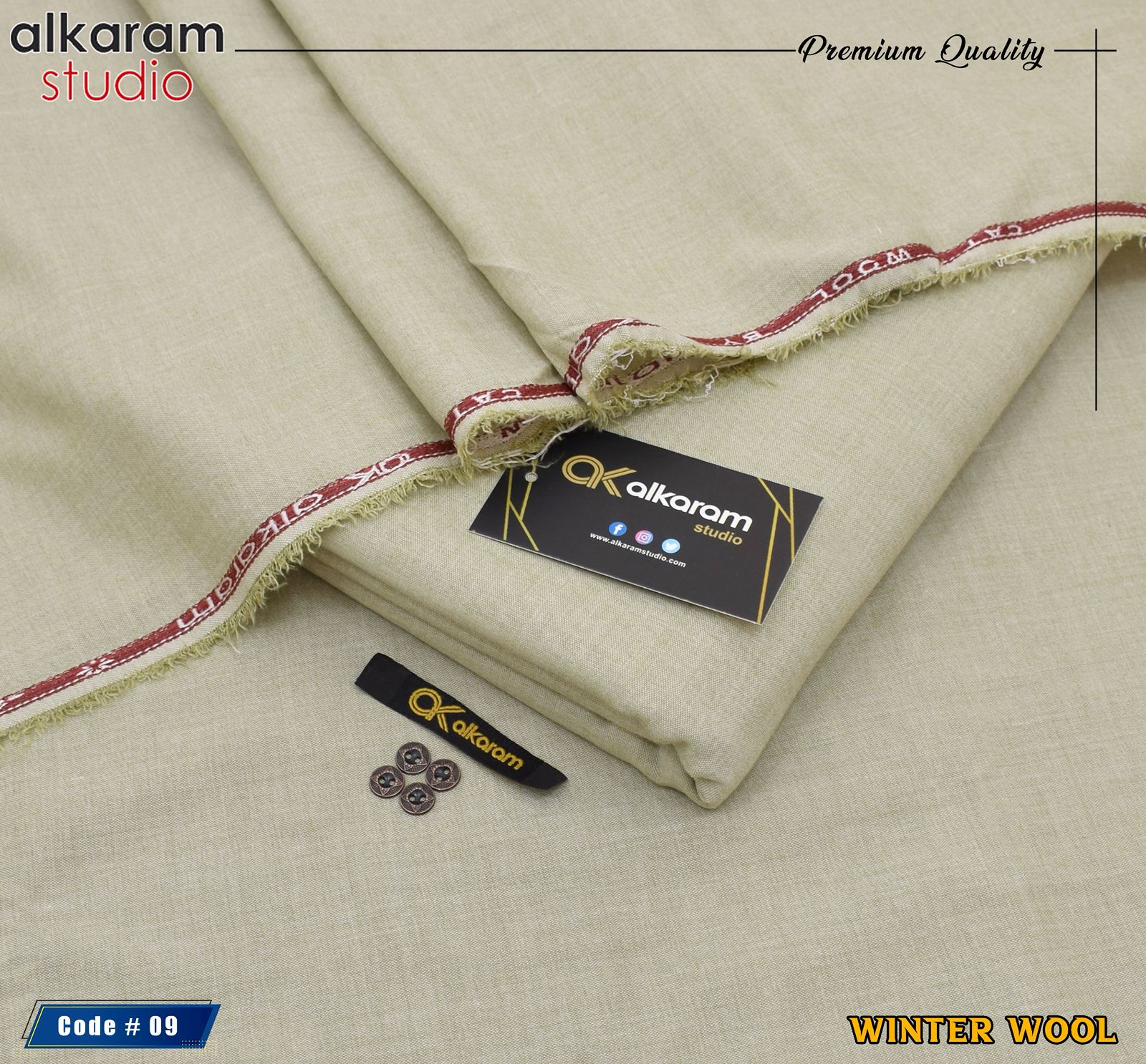 Brand ALKARAM. Winter MMS wool stuff Best quality Wool