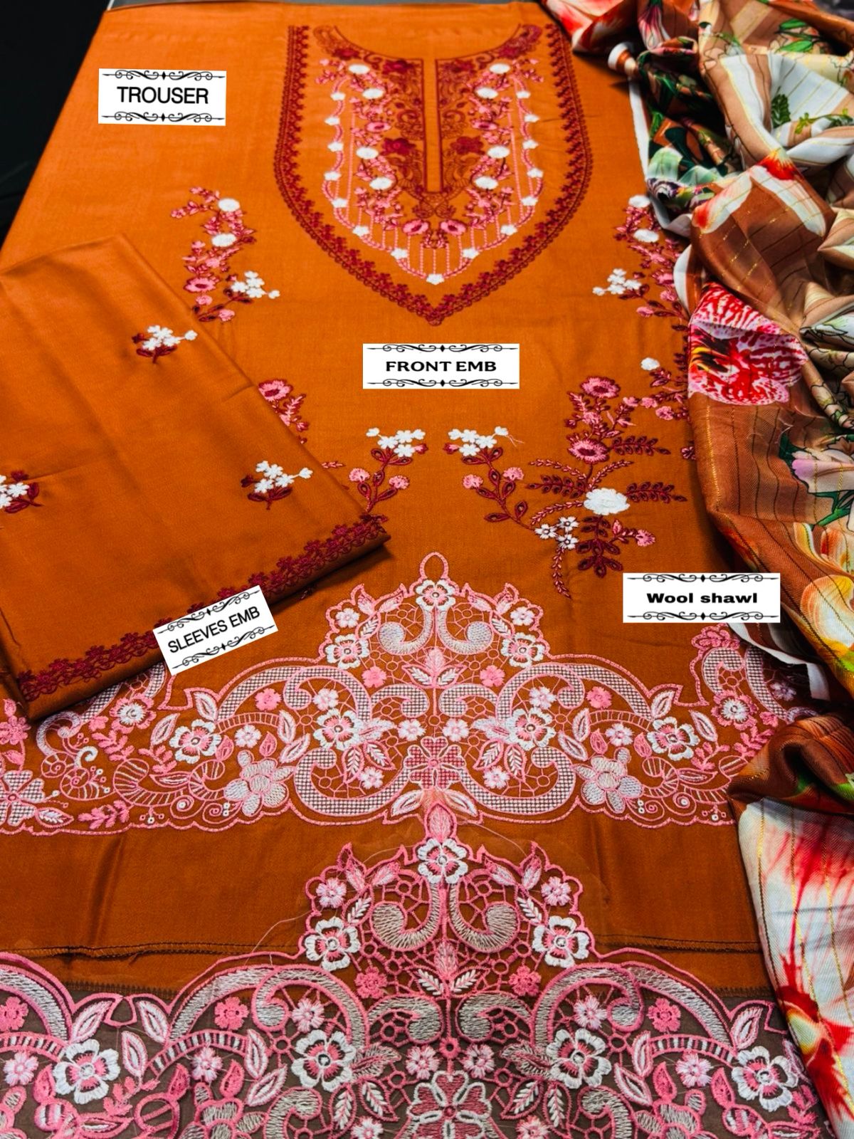 ALHAMDULILAH MUSHK 3pc Casual Winter Collection